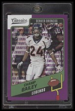 2021 Panini Classics #128 Champ Bailey Timeless Tributes Purple 50/50