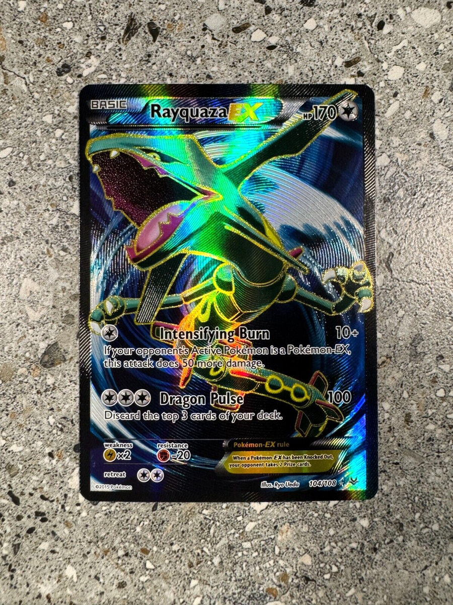 Pokemon TCG Cards Rayquaza EX 104/108 Roaring Skies Full Art Pokemon TCG Cards Rayquaza EX 104/108 Roaring Skies Full Art