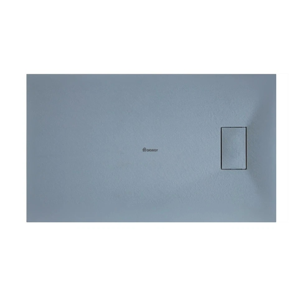 Receveur de douche SMC en fibre de verre effet pierre avec bonde inclus H. 2.6 - Photo 4/4