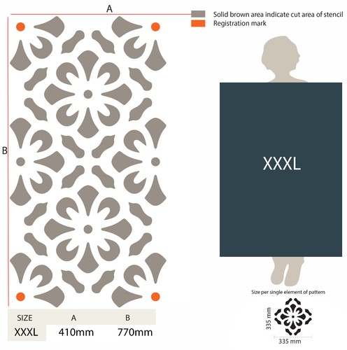 Floral Stencil Trellis Pattern Paint Wall Furniture CAKE Reusable Crafts TE441 - Picture 19 of 22