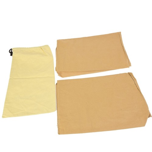 LOUIS VUITTON Logo 10 Set Drawstring Dust Bag Canvas Cotton Beige Brown 09FB039 - Picture 7 of 11