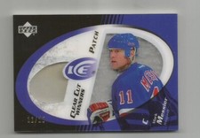 MARK MESSIER NHL  HOCKEY STAR GAME USED JERSEY PATCH 11/25! HIS NUMBER 11! WOW!