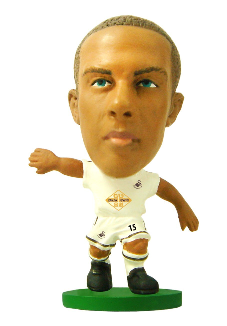 Figures Soccerstarz - Swansea Wayne Routledge Home Kit (2015 version) Game NUOVO