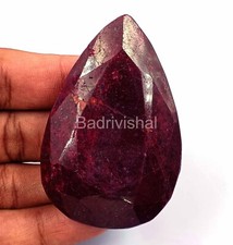 473 CT Natural Huge Red Ruby Pear Cut IGL Loose Gemstone Fresh Offer 4AUF