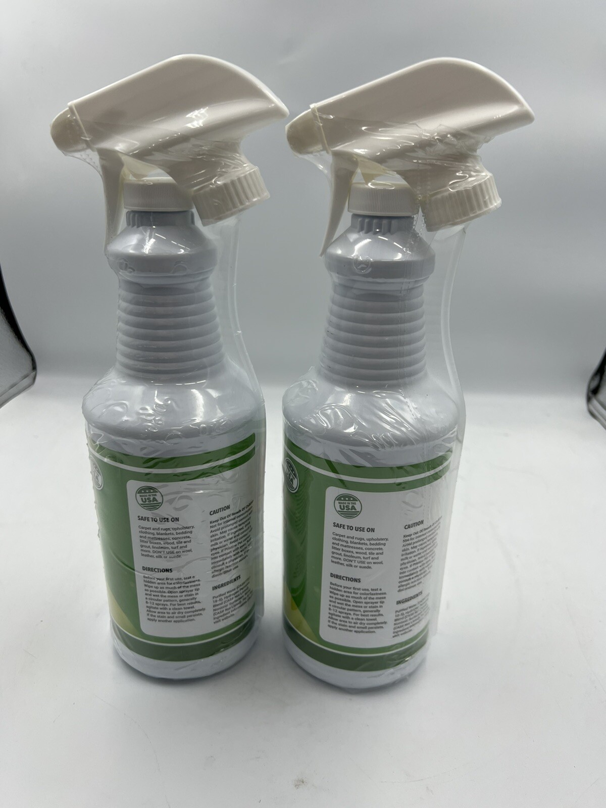 2 Pack Pristine Pet Odor & Stain Eliminator, 32 oz EcoFriendly Cat Pee