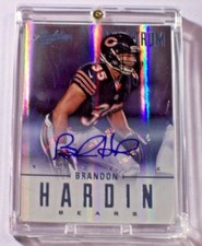 2012 Absolute Platinum Spectrum Rookie Autograph Brandon Hardin /25 Bears Jets