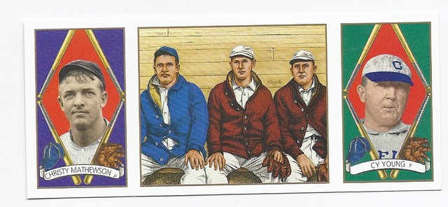 1993 UPPER DECK BAT TRI-FOLD CHRISTY MATHEWSON CY YOUNG156 CLEVELAND SPIDERS