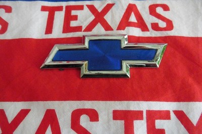 US CHEVROLET CHEVY CAR AUTO PKW EMBLEM ORNAMENT BADGE BLAU LOGO DEKO TYPE OF USA