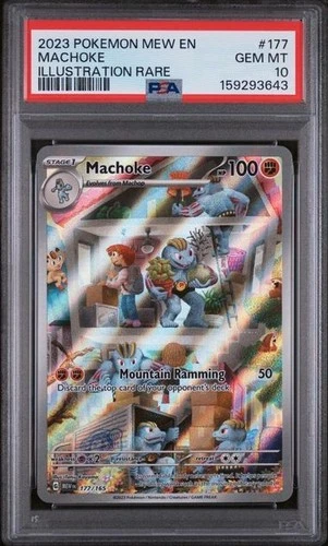 Machoke 177/165 SV: Scarlet & Violet 151 Illustration Rare Holo Eng 2023 PSA 10