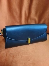 Rachel Zoe Women&rsquo;s Blue Solid Foldover Clutch Wallet, One Size Folding Design
