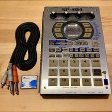 Roland SP-404 Original Lo-Fi Sampler Beat Maker w/ CF Card RCA Cable Tested