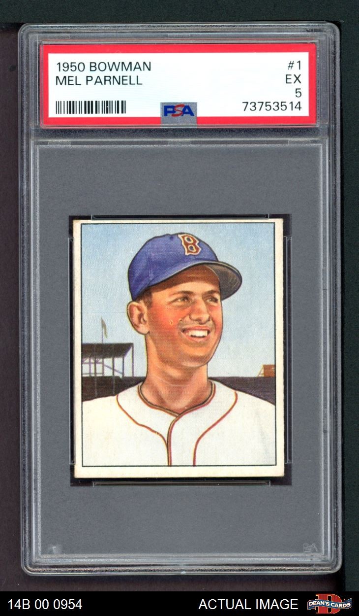 1950 Bowman #1 Mel Parnell Red Sox PSA 5 - EX