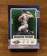 Trevor Bauer - 2021 Panini Contenders Optic Green Wave Prizm