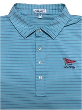 Peter Millar Summer Comfort 123rd US OPEN LACC Striped Golf/Polo Shirt Mens XL