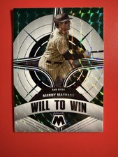 2022 Panini Mosaic Baseball Will to Win Manny Machado #WW-3 Green Mosaic Prizm