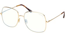 NEW TOM FORD TF6048-B 030 DEEP GOLD OVERSIZED AUTHENTIC EYEGLASSES FRAME