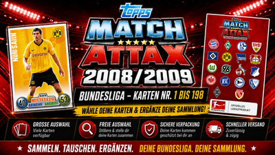 Topps Match Attax 2008/2009 08/09 - Auswahl Nr. 1 bis 198