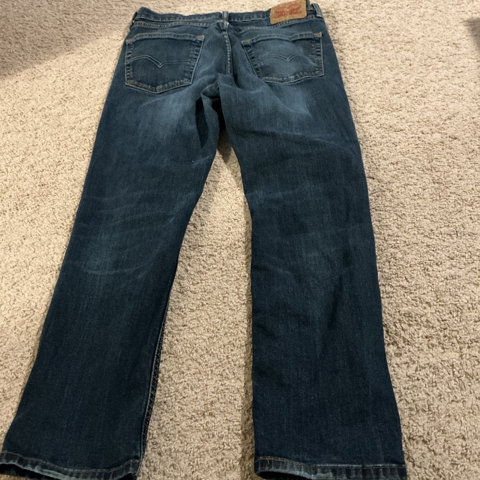 Levi’s Men’s Straight Leg Jeans Dark Wash Classic Denim W32 L30 Everyday thumbnail 4