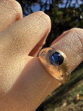 Antique French 18K Gold Engraved Band Ring 1....