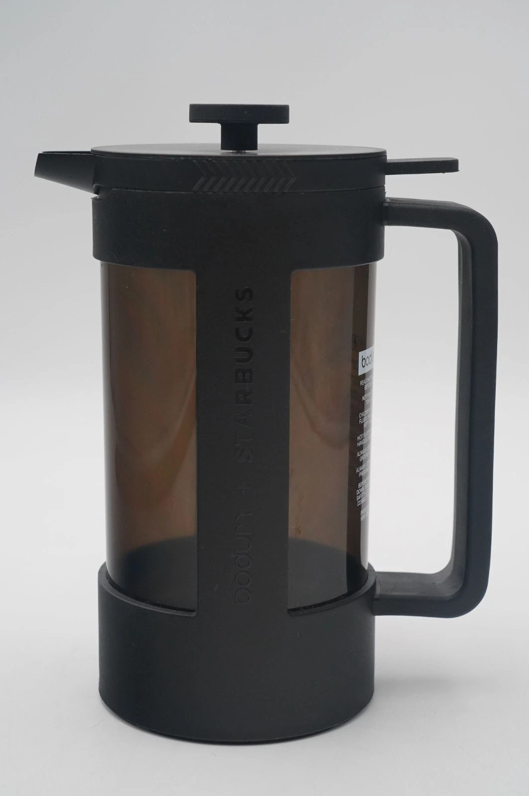 Starbucks Bodum Black Plastic French Press 8 Cup 1L Portugal