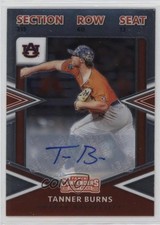 2020 Panini Elite Extra Edition College Tickets Signatures Tanner Burns Auto 3hd