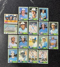 🔥Lot of 18: 1981 Topps Toronto Blue Jays Moseby Griffin Whitt Jackson