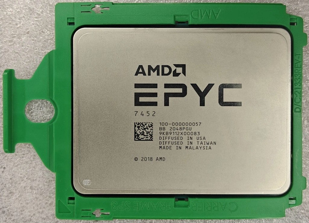 AMD EPYC 7452 3.35GHz 32-Core 128MB Cache 7002 Series Server CPU