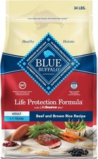 Blue Buffalo Life Protection Formula Adult Dry Dog Food Beef  Brown Rice Recipe