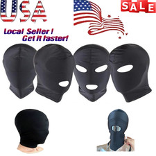 Spandex Headpiece Hood Open Mouth Eye Mask Cosplay Headgear Cosplay Slave Party