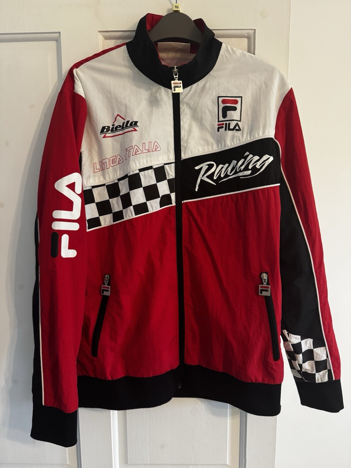 Giacca a vento da corsa Fila uomo stile vintage full zip taglia S