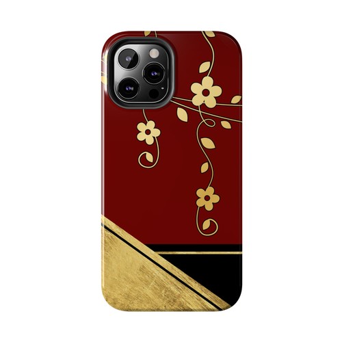 Grandma Core Tough Phone Case | Red & Gold Passionflower | Apple Iphone Galaxy - Picture 67 of 107