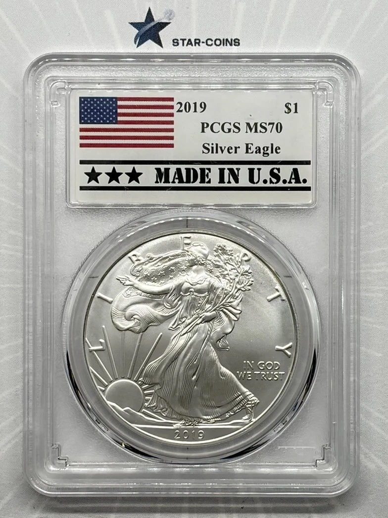 American Eagle MS 70 Graded 2019 Silver Bullion Coins for sale | eBay