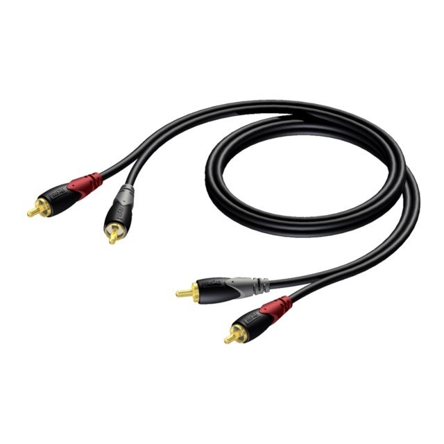 5414795018839 CABLE 2X RCACINCH MALE -2X RCACINCH MALE 1 M Procab 3290₽