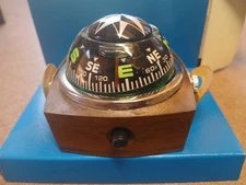 Vintage Lighted Compass Auto Boat