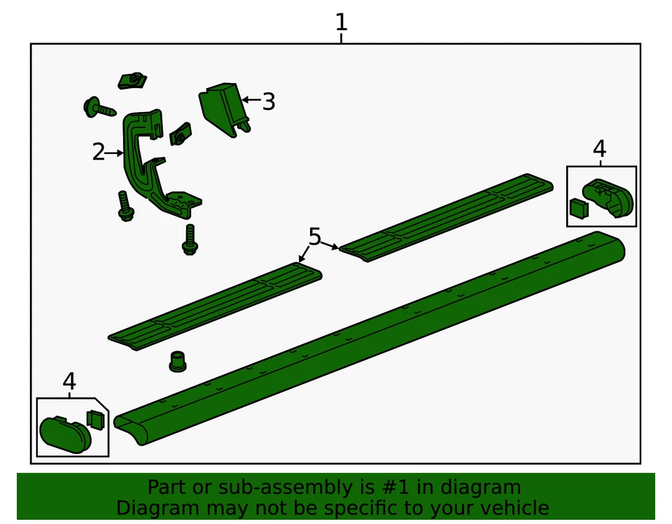 Genuine GM Running Board Step 20990095 Foto 4 de 4