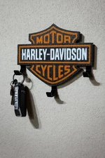 Harley-Davidson Key Holder Wall Hook Rack Organizer Logo Sign Motorcycle Gift