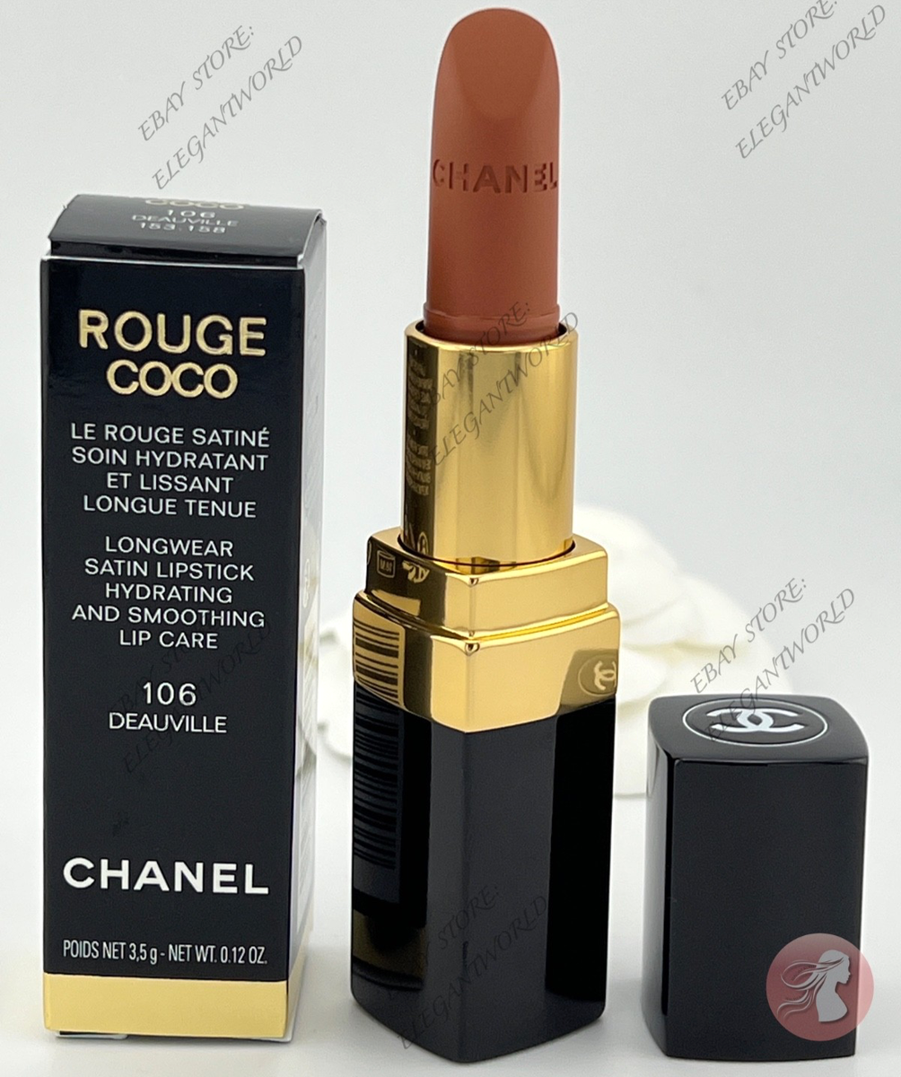CHANEL Rouge Coco Hydrating 106 Deauville, Longwear Satin Lipstick