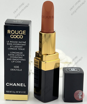 CHANEL Rouge Coco Hydrating 106 Deauville, Longwear Satin Lipstick NEW