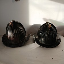 Vintage Cairns & Brother Fireman Fire Helmet lot of 2 
