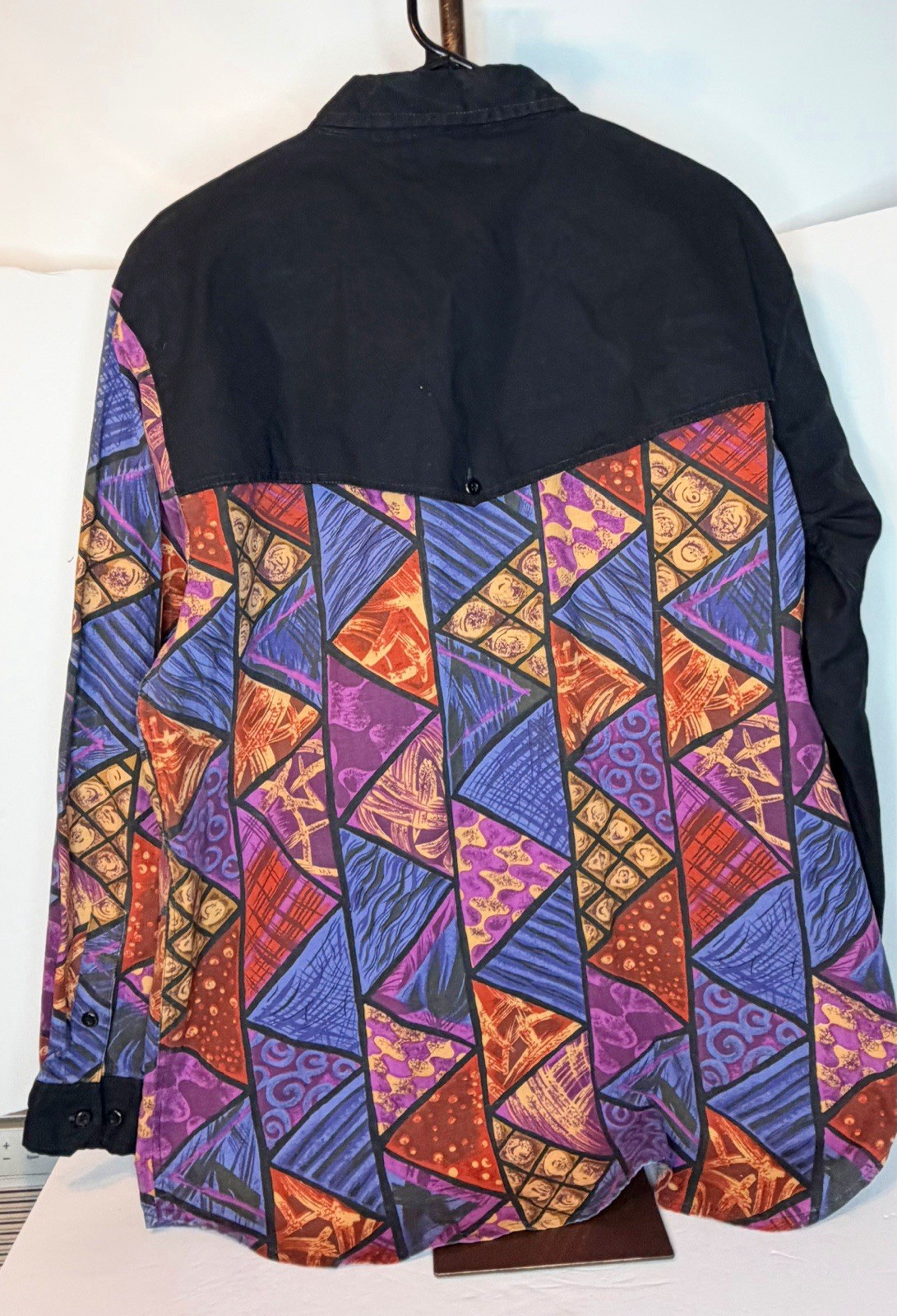 Saddlebrook 1990S PATCHWORK STYLE GEOMETRIC PRINT… - image 7