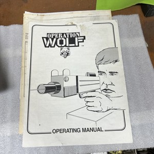 original Dirty OPERATION WOLF   TAITO   video game  arcade   game manual
