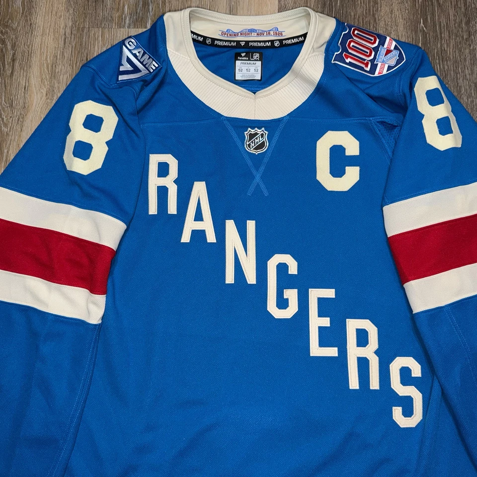 JT Miller NY Rangers Fanatics Centennial Premium Authentic MSG Jersey - Image 3 of 4
