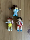 Vintage Cabbage Patch Kids Poseable Figure Boy Girl Pigtails Doll Puppy LOT Cute