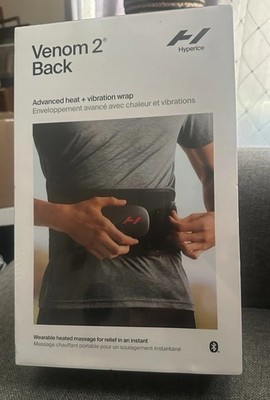 Hyperice Venom 2 Advanced Heat And Vibration Back Wrap Massager New In Plastic