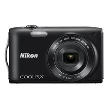 Nikon COOLPIX S3300 Digital Camera 16.0 MP 6X Optical Zoom Built-in Flash Black