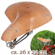 Retro Rindsleder Fahrradsattel aus Rindsleder - Retro Cycling Bike Leder Sättel.