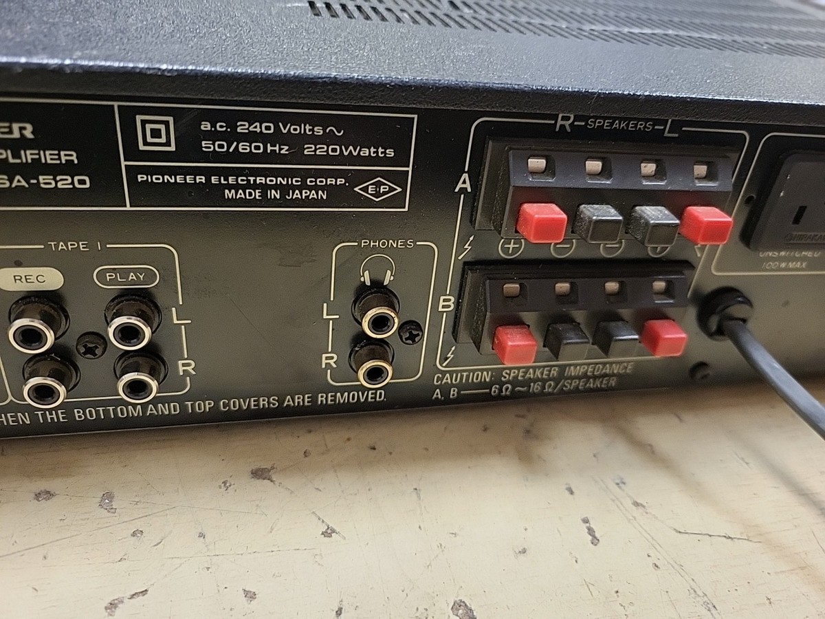 Pioneer SA-520 Stereo Integrated Amplifier for sale online | eBay