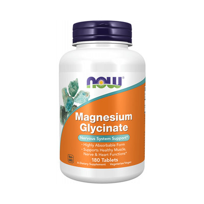 Now Foods Magnesium Glycinate (180 tabs) Unflavoured