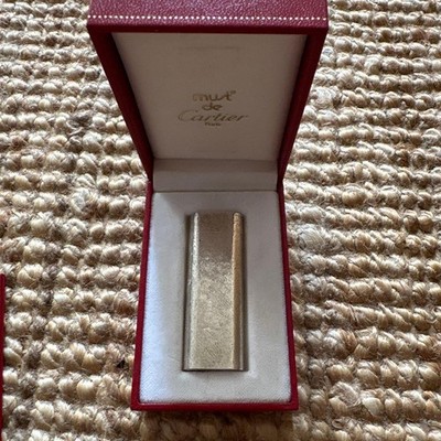 Cartier Must de Cartier Silver Lighter Box Gas Preowned