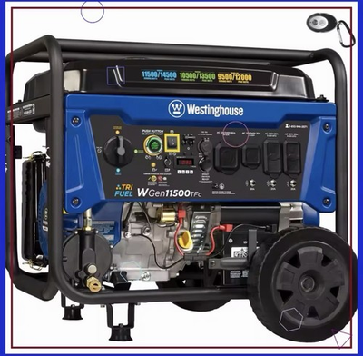 #ad #ad 14500W Tri Fuel Portable Generator with Remote Start Gas Propane Natural Gas $1077.98
